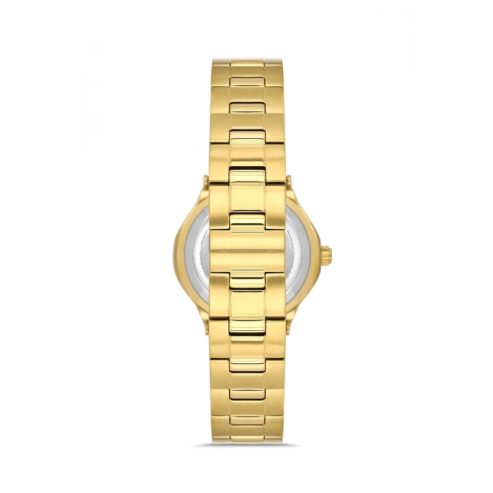 Ferro Sarı Çelik Kordon Kadın Kol Saati FL21490AWT-B6 3ATM Su Geçirmez 2 Yıl Garantili HediyePaketli