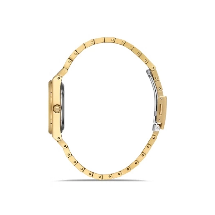 Ferro Sarı Çelik Kordon Kadın Kol Saati FL21495A-B6 3 ATM Su Geçirmez 2 Yıl Garantili Hediye Paketli