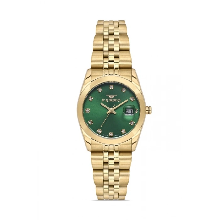 Ferro Sarı Çelik Kordon Kadın Kol Saati FL21519A-B6
