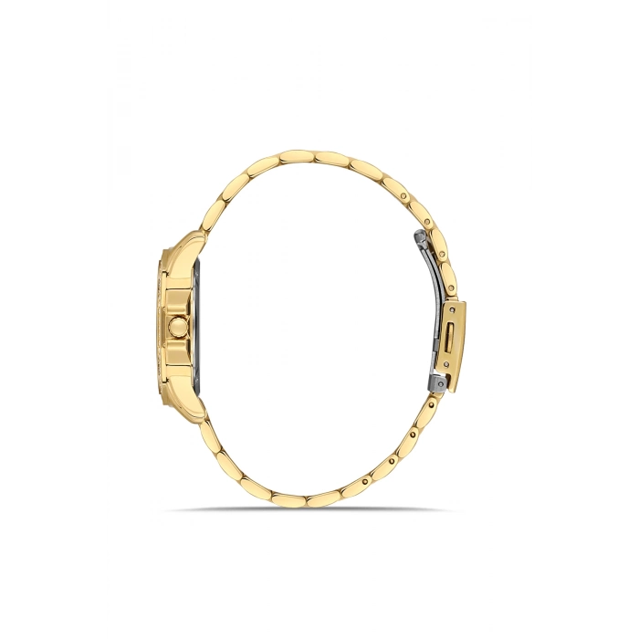 Ferro Sarı Çelik Kordon Kadın Kol Saati FL21540AWT-B 3ATM Su Geçirmez 2 Yıl Garantili HediyePaketli