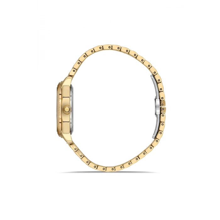 Ferro Sarı Çelik Kordon Kadın kol Saati FL21632AWT-B 3ATM Su Geçirmez 2 Yıl Garantili HediyePaket