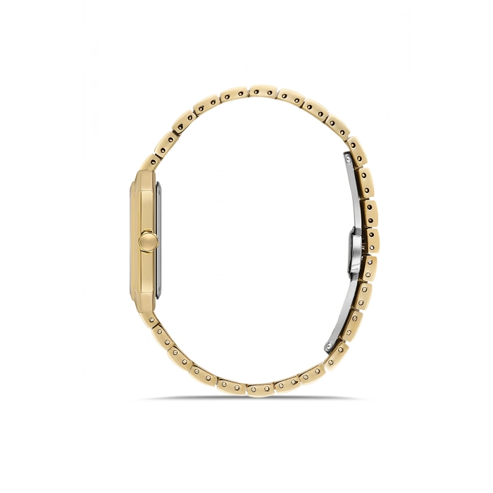 Ferro Sarı Çelik Kordon Kadın Kol Saati FL21744AWT-B4 3ATM Su Geçirmez 2 Yıl Garantili HediyePaket