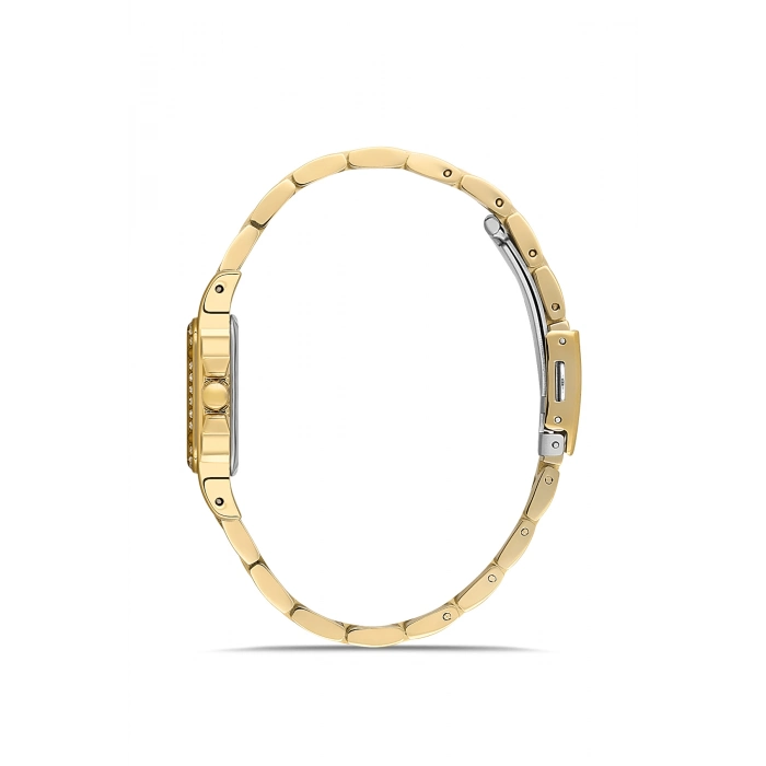 Ferro Sarı Çelik Kordon Kadın Kol Saati FL40112A-B6 3ATM Su Geçirmez 2 Yıl Garantili HediyePaketli