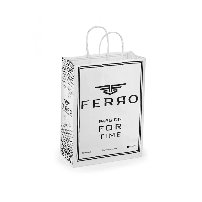 Ferro Sarı Çelik Kordon Kadın Kol Saati FL40129A-B6 3ATM Su Geçirmez 2 Yıl Garantili HediyePaketli