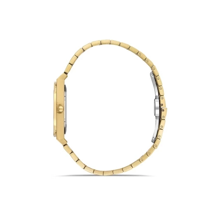 Ferro Sarı Çelik Kordon Kadın Kol Saati FL43003A-B 3ATM Su Geçirmez 2 Yıl Garantili HediyePaketli