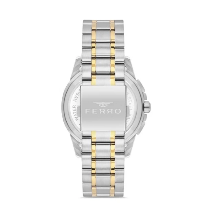 Ferro Sarı/Gümüş Çelik Kordon Erkek Kol Saati FM31441A-D2