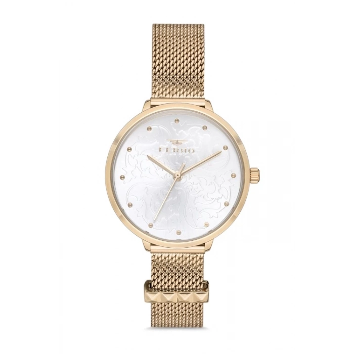 Ferro Sarı Hasır Kordon Kadın Kol Saati F21087C-B