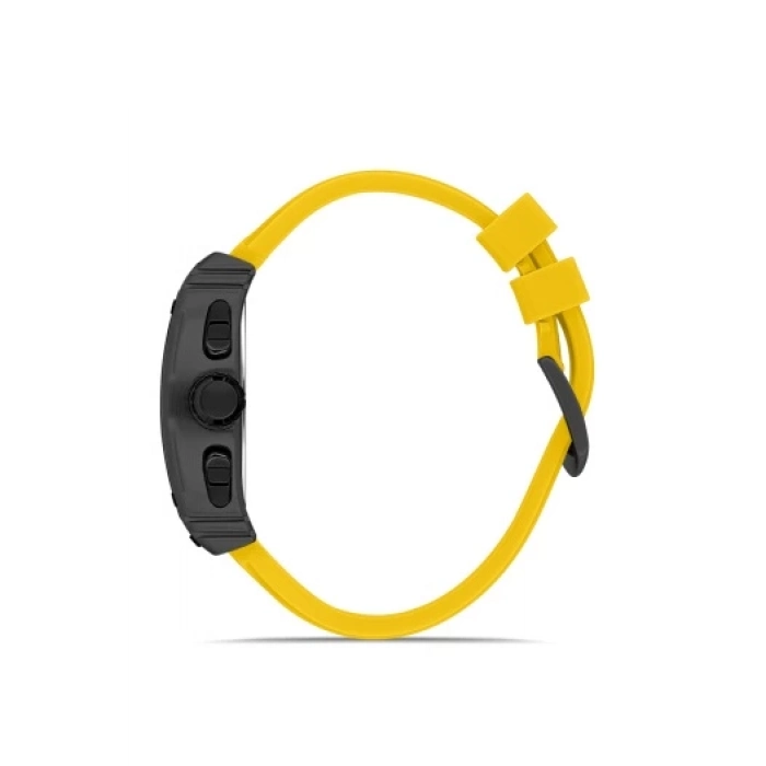 Ferro Sarı Silikon Kordon Erkek Kol Saati FM11351D-ZN Fonksiyonları Aktif 3ATM Su Geçirmez