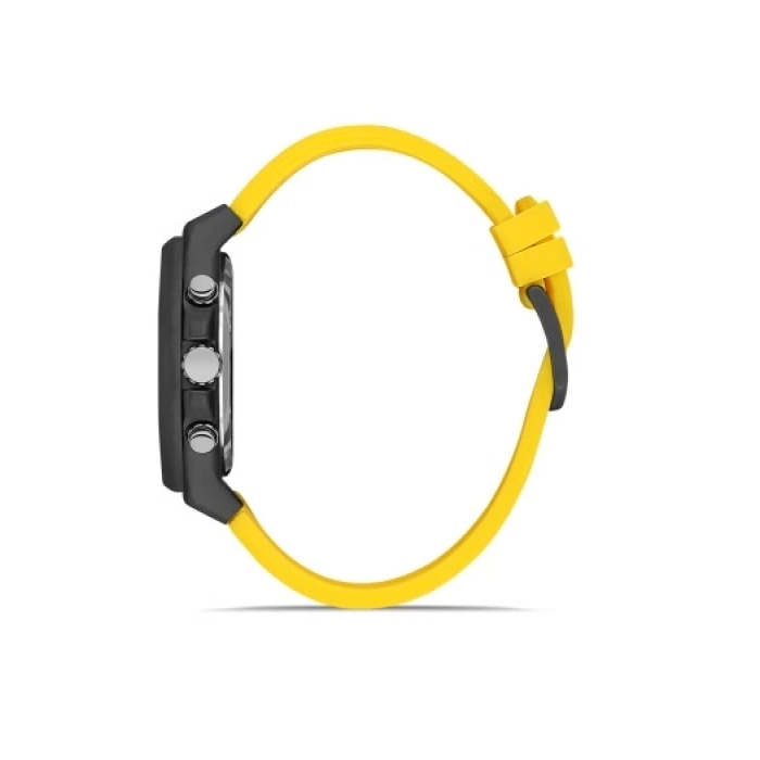 Ferro Sarı Silikon Kordon Erkek Kol Saati FM31348D-ZN Tüm Fonksiyonları Aktif 3 ATM Su Geçirmez