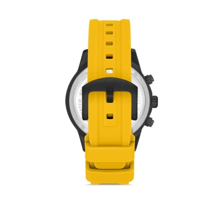 Ferro Sarı Silikon Kordon Erkek Kol Saati FM31363D-ZN Tüm Fonksiyonlar Aktif 3 ATM Su Geçirmez