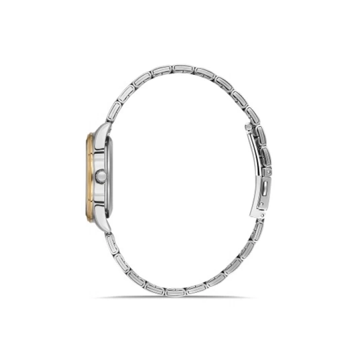 Ferro Sarı ve Gümüş Çelik Kordon Kadın Kol Saati FL21464A-D6 3ATM Su Geçirmez 2 Yıl Garantili