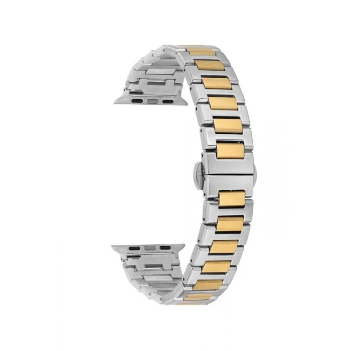Ferro Sarı ve Gümüş Çelik Akıllı Saat Kordon FSWMK1006-D