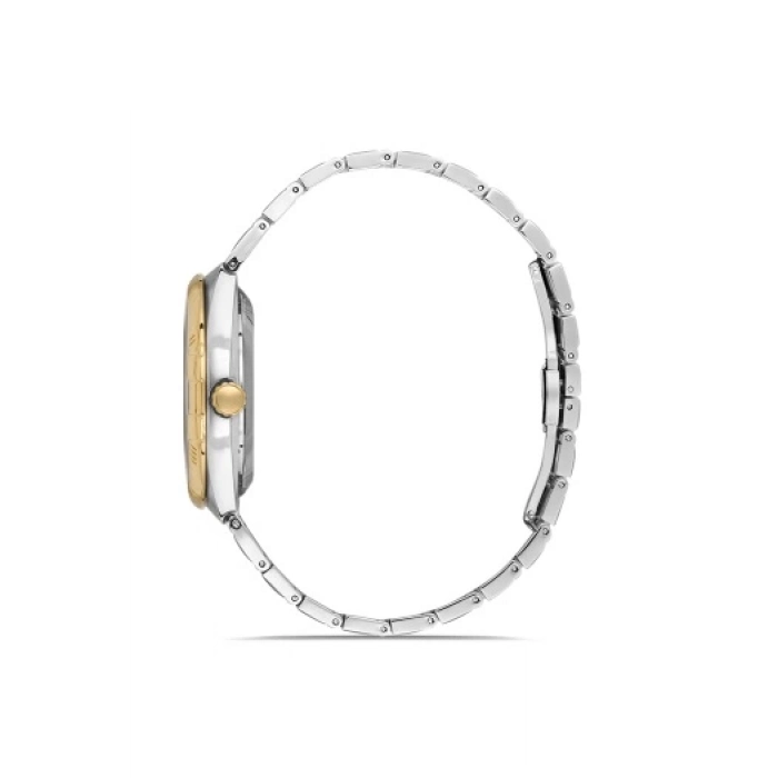 Ferro Sarı ve Gümüş Çelik Kordon Erkek Kol Saati F11471A-D6 3 ATM Su Geçirmez 2 Yıl Garantili