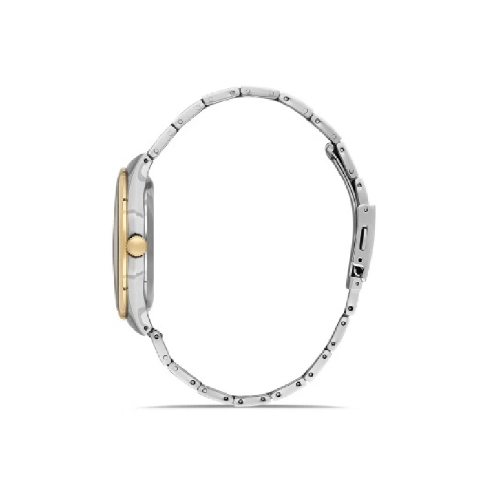 Ferro Sarı ve Gümüş Çelik Kordon Erkek Kol Saati F11476A-D6 3 ATM Su Geçirmez 2 Yıl Garantili