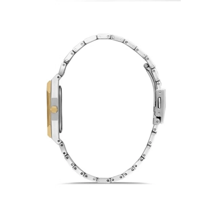 Ferro Sarı ve Gümüş Çelik Kordon Erkek Kol Saati F11481AWT-D6 3 ATM Su Geçirmez 2 Yıl Garantili