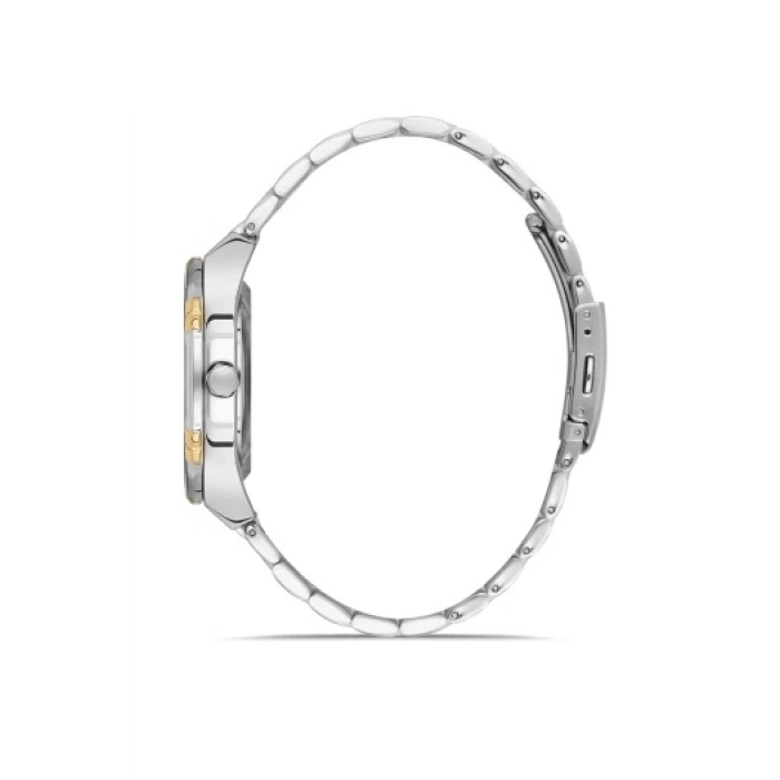 Ferro Sarı ve Gümüş Çelik Kordon Erkek Kol Saati F11484A-D6 3 ATM Su Geçirmez 2 Yıl Garantili