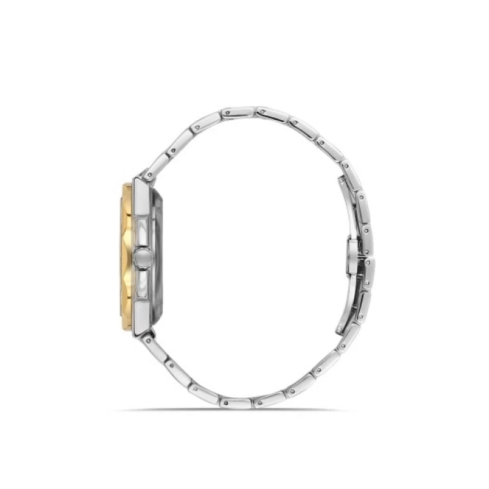 Ferro Sarı ve Gümüş Çelik Kordon Erkek Kol Saati F11498AWT-D6 3 ATM Su Geçirmez 2 Yıl Garantili