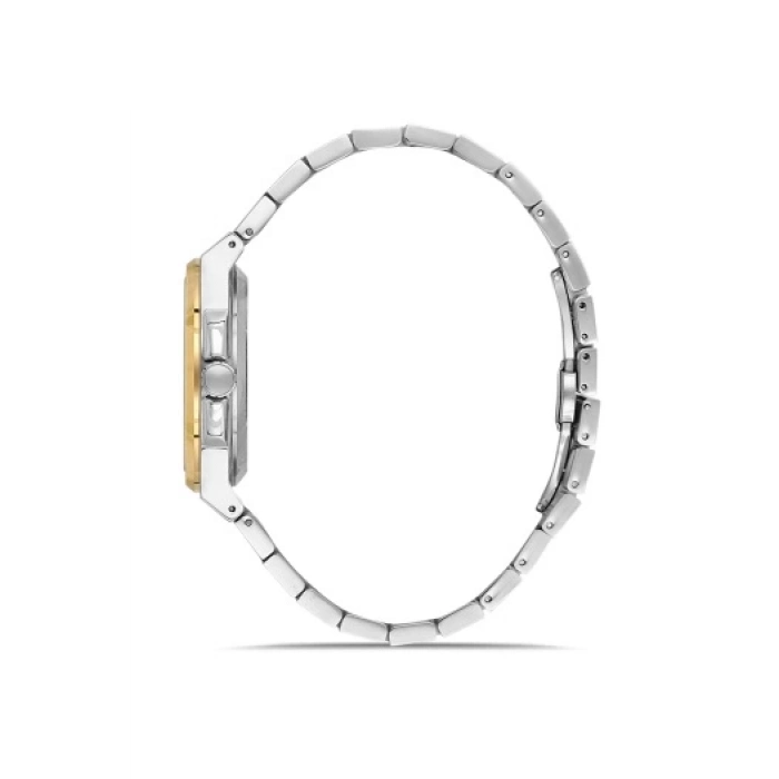 Ferro Sarı ve Gümüş Çelik Kordon Erkek Kol Saati F11500AWT-D6 3ATM Su Geçirmez 2 Yıl Garantili