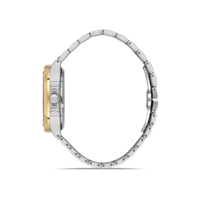 Ferro Sarı ve Gümüş Çelik Kordon Erkek Kol Saati F11514AWT-D2 3ATM Su Geçirmez 2 Yıl Garantili