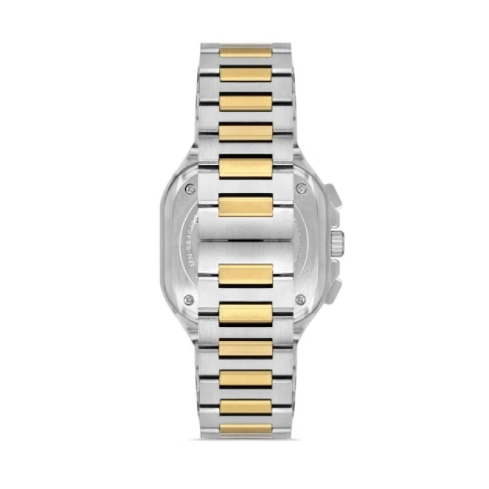 Ferro Sarı ve Gümüş Çelik Kordon Erkek Kol Saati FM11497AWT-D6 Fonksiyonları Aktif 3ATM Su Geçirmez