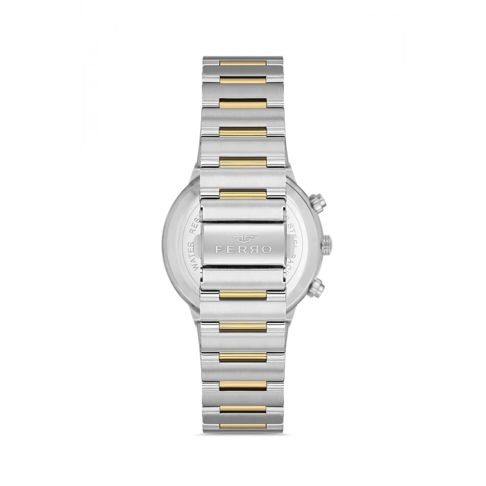 Ferro Sarı ve Gümüş Çelik Kordon Erkek Kol Saati FM11521AWT-D2