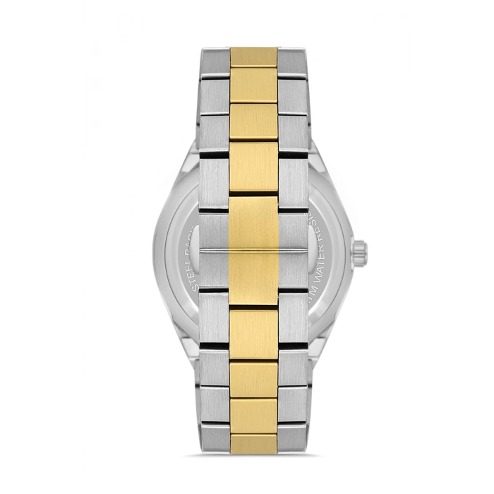 Ferro Sarı ve Gümüş Çelik Kordon Erkek Kol Saati FM11537AWT-D6 Fonksiyonları Aktif 3ATM Su Geçirmez