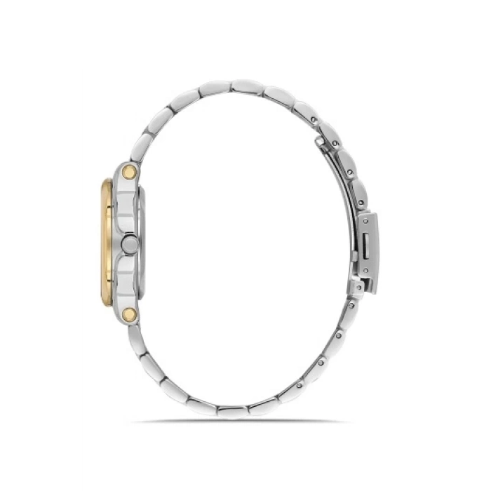 Ferro Sarı ve Gümüş Çelik Kordon Kadın Kol Saati FL21478AWT-D6 3ATM Su Geçirmez 2 Yıl Garantili