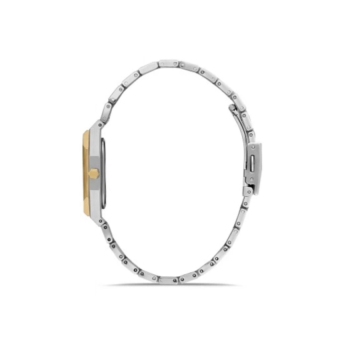 Ferro Sarı ve Gümüş Çelik Kordon Kadın Kol Saati FL21482AWT-D 3ATM SuGeçirmez 2 Yıl Garantili