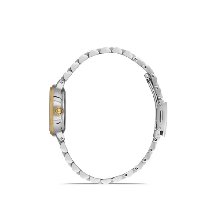 Ferro Sarı ve Gümüş Çelik Kordon Kadın Kol Saati FL21493A-D 3ATM Su Geçirmez 2 Yıl Garantili