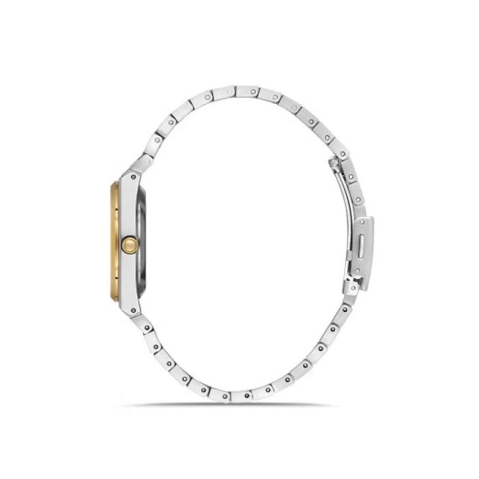 Ferro Sarı ve Gümüş Çelik Kordon Kadın Kol Saati FL21495A-D8 3ATM Su Geçirmez 2 Yıl Garantili