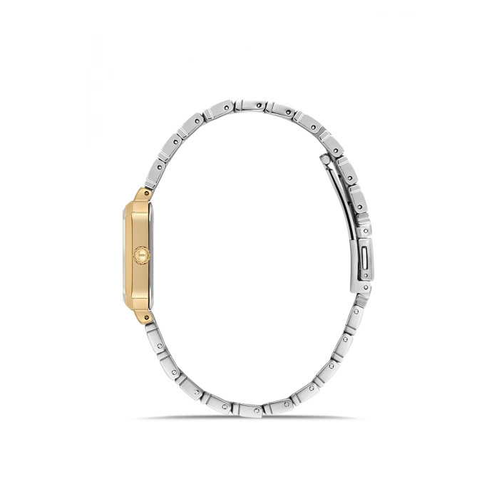 Ferro Sarı ve Gümüş Çelik Kordon Kadın Kol Saati FL21607AWT-D 3ATM Su Geçirmez 2 Yıl Garantili