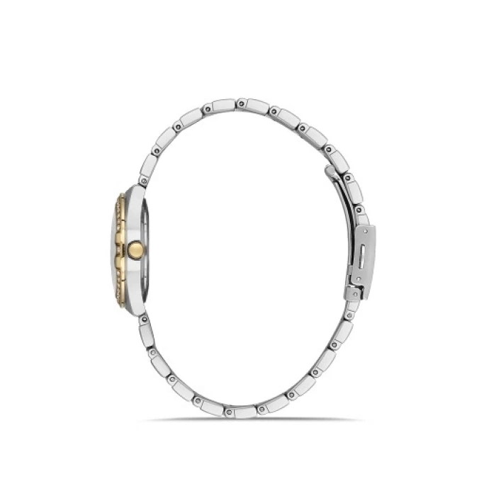 Ferro Sarı ve Gümüş Çelik Kordon Kadın Kol Saati FL40119A-D10