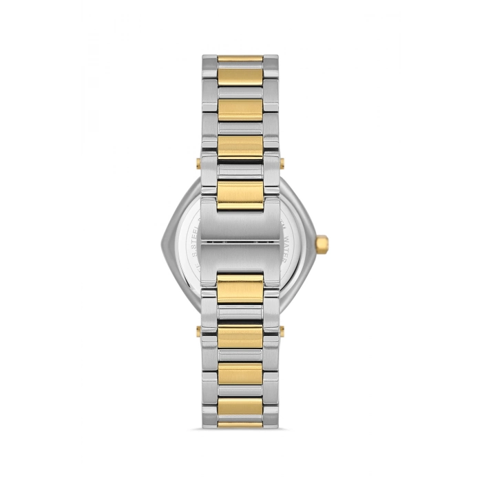 Ferro Sarı ve Gümüş Çelik Kordon Kadın Kol Saati FL43006A-D6 3ATM Su Geçirmez 2 Yıl Garantili