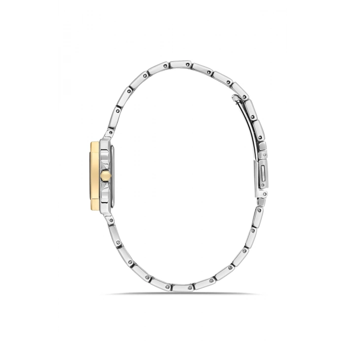 Ferro Sarı ve Gümüş Kordon Çelik Kordon Kadın Kol Saati FL21609AWT-D6 3ATM SuGeçirmez 2 YılGarantili