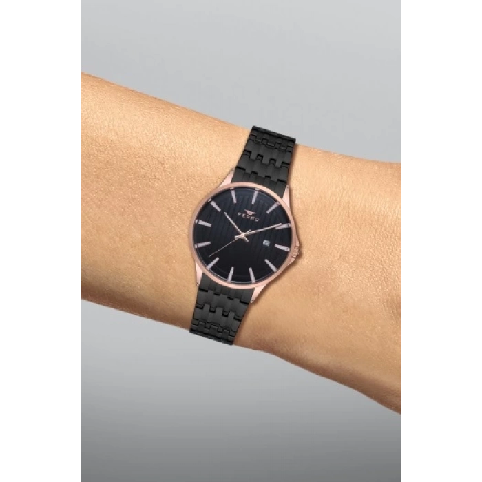 Ferro Siyah Çelik kordon Erkek Kol Saati F11018A-1101-R