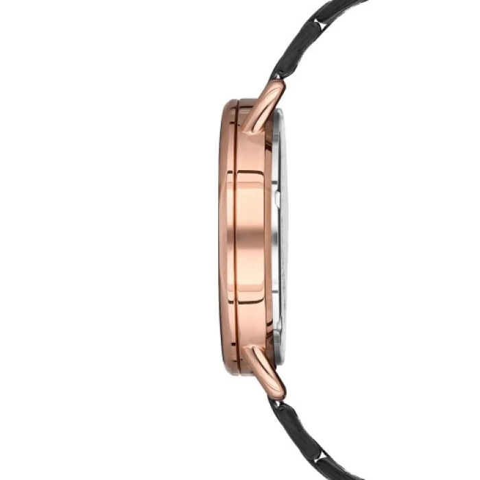 Ferro Black Steel Strap Mens Wristwatch F11064A-R