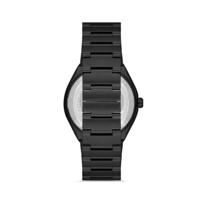 Ferro Siyah Çelik Kordon Erkek Kol Saati F11471A-G 3 ATM Su Geçirmez 2 Yıl Garantili Hediye Paketli