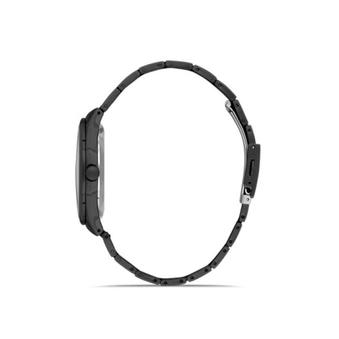 Ferro Siyah Çelik Kordon Erkek Kol Saati F11476A-G 3 ATM Su Geçirmez 2 Yıl Garantili Hediye Paketli