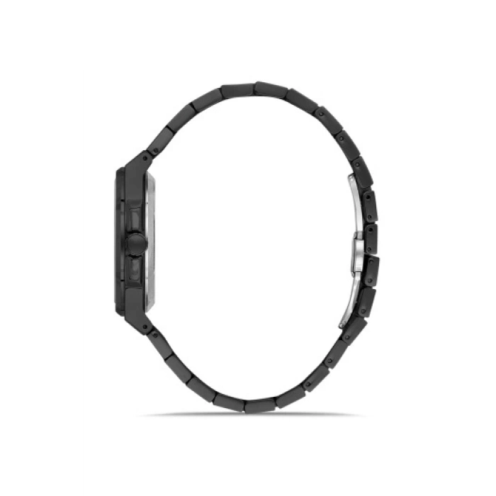 Ferro Siyah Çelik Kordon Erkek Kol Saati F11500AWT-G 3 ATM Su Geçirmez 2 Yıl Garantili HediyePaketli