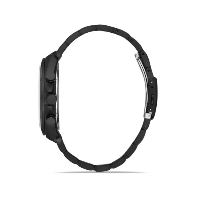 Ferro Siyah Çelik Kordon Erkek Kol Saati FM11305A-G Fonksiyonları Aktif 3ATM Su Geçirmez HediyePaket