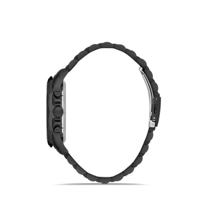 Ferro Siyah Çelik Kordon Erkek Kol Saati FM11391A-G Fonksiyonları Aktif 3ATM Su Geçirmez