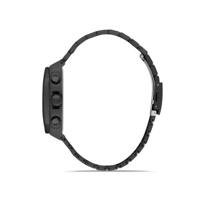 Ferro Siyah Çelik Kordon Erkek Kol Saati FM11485A-G Fonksiyonları Aktif 3ATM Su Geçirmez HediyePaket