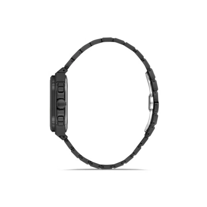 Ferro Siyah Çelik Kordon Erkek Kol Saati FM11497AWT-G Fonksiyonları Aktif 3ATM Su Geçirmez