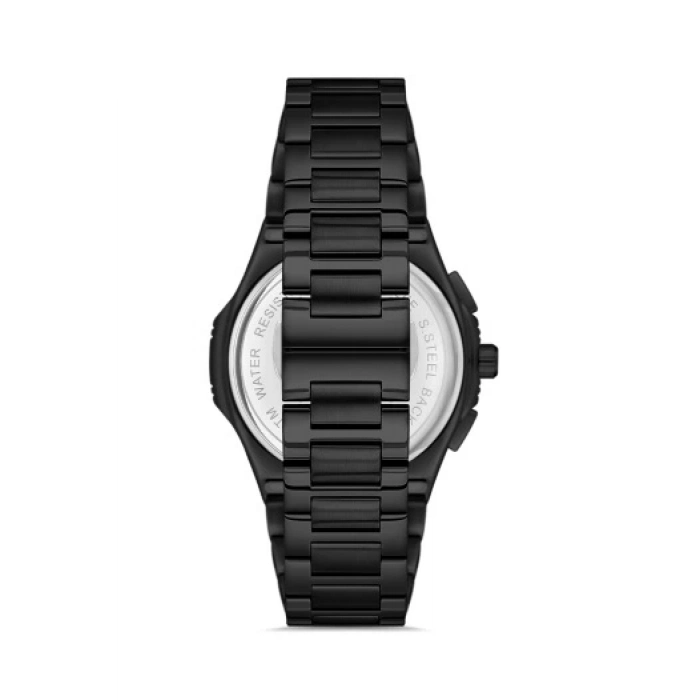 Ferro Siyah Çelik Kordon Erkek Kol Saati FM11499A-G Fonksiyonları Aktif 3ATM Su Geçirmez HediyePaket