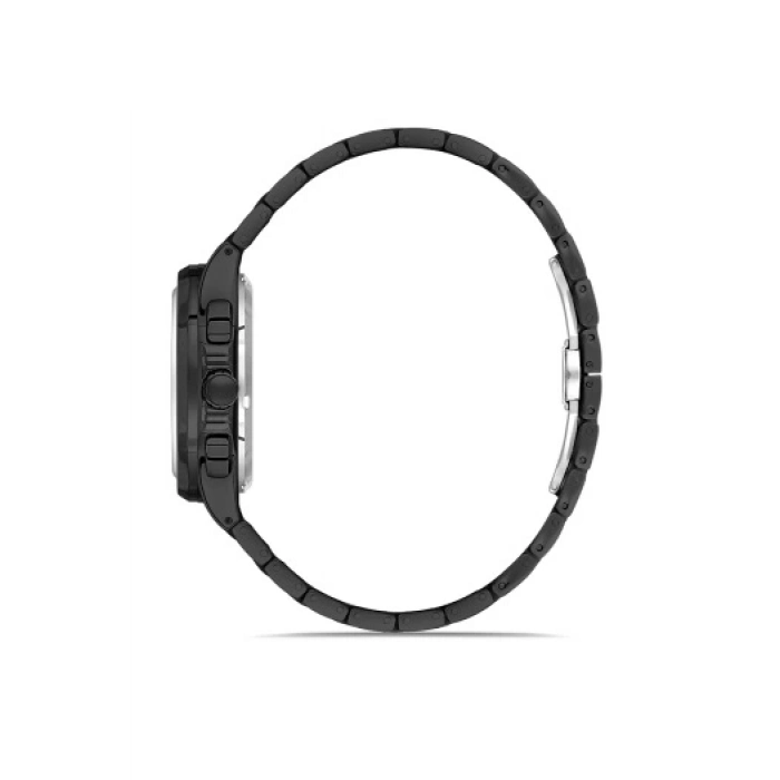 Ferro Siyah Çelik Kordon Erkek Kol Saati FM11499A-G Fonksiyonları Aktif 3ATM Su Geçirmez HediyePaket