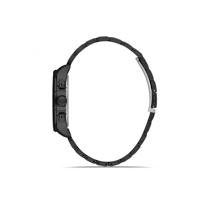 Ferro Siyah Çelik Kordon Erkek Kol Saati FM11520AWT-G Fonksiyonları Aktif 3ATM Su Geçirmez