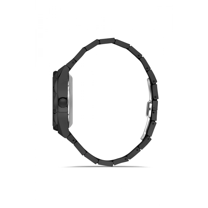 Ferro Siyah Çelik Kordon Erkek Kol Saati FM11537AWT-G Fonksiyonları Aktif 3ATM Su Geçirmez