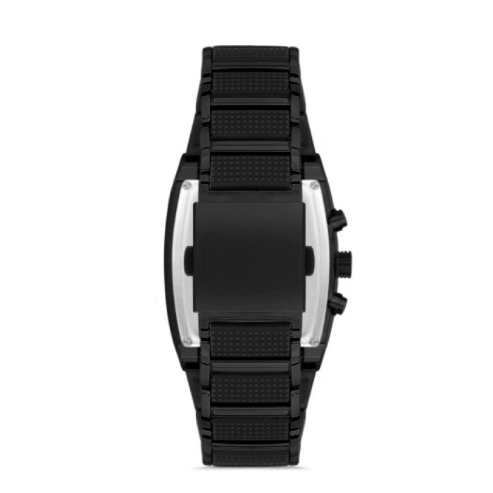 Ferro Black Steel Strap Mens Wristwatch FM31266A-G
