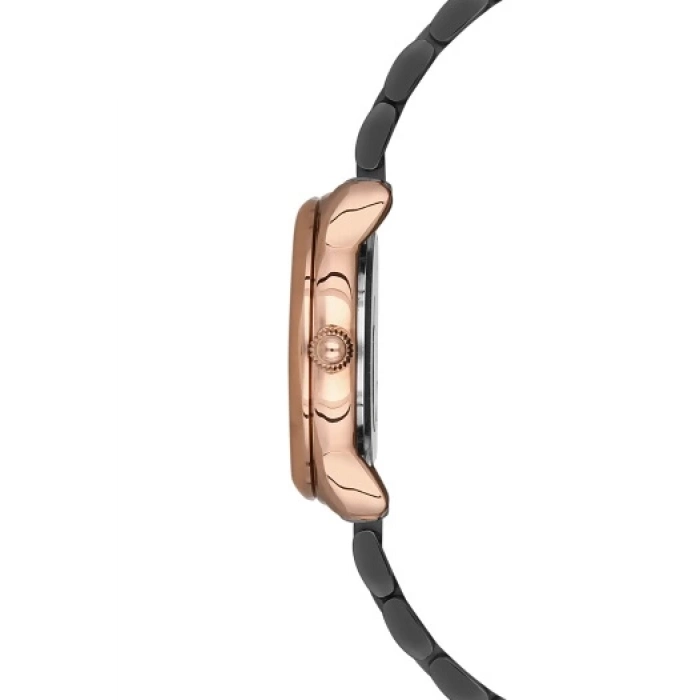 Ferro Black Steel Strap Womens Wristwatch F21152A-R