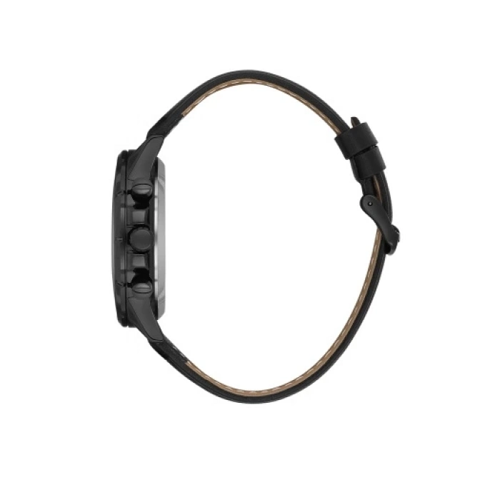 Ferro Siyah Deri Kordon Erkek Kol Saati FM11461B-G Fonksiyonları Aktif 3ATM Su Geçirmez HediyePaket